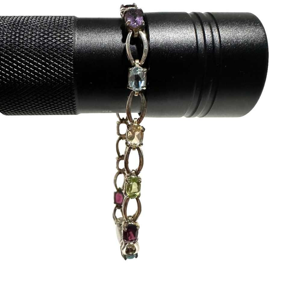 Birthstone Tennis Bracelet .925 Silver